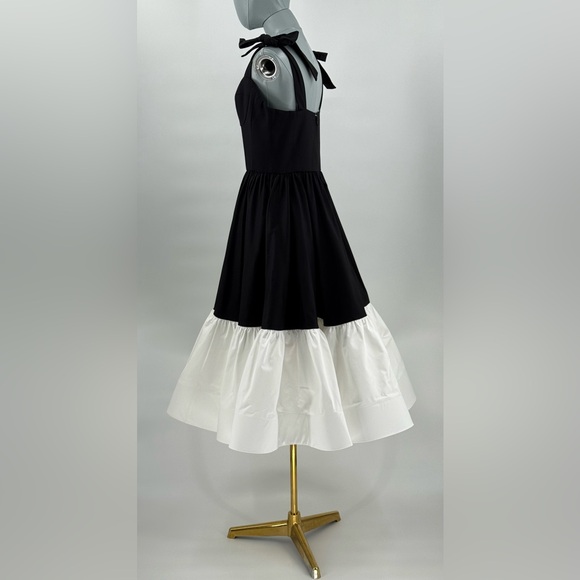 🆕 BRONX & BANCO 🧿 NWOT Catalina Two-Tone Sweetheart Midi Dress, Sz M US 6 - Picture 9 of 14